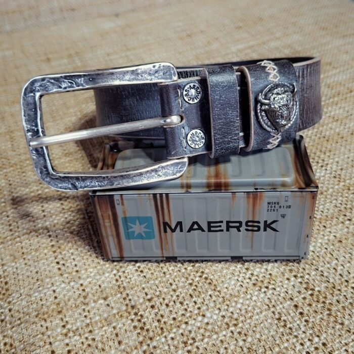 Авторский ремень "Серебряный бизон". — изображение 4