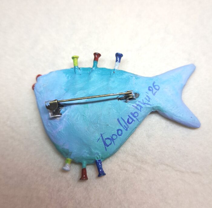 Брошь Рыбка из коллекции Гвоздь сезона — изображение 3