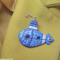 Брошь Подводная лодка из коллекции Гвоздь сезона