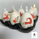 Пасхальная свеча "Мезенская роспись", 1шт — изображение 3