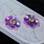 "Фиалковая нежность" Серьги