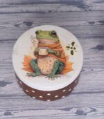 Шкатулка "Лягушка с кружкой"