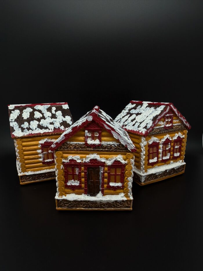 Декоративная ароматическая свеча ручной работы - домик — изображение 6