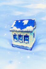 Декоративная ароматическая свеча ручной работы - домик — изображение 8