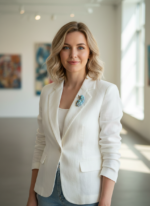 Брошь "Ёжик в незабудках" — изображение 3