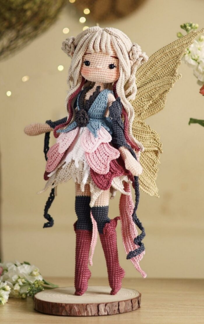 «Волшебные феи: 7 неповторимых вязаных кукол для создания сказочной атмосферы» — изображение 8