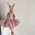 Авторская интерьерная кукла Зайка тедди-долл. — изображение 2