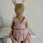 Авторская интерьерная кукла Зайка тедди-долл. — изображение 5
