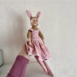 Авторская интерьерная кукла Зайка тедди-долл.