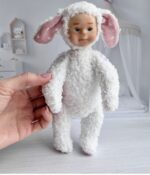 Игрушка зайчик в смешанной технике — изображение 2