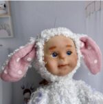 Игрушка зайчик в смешанной технике — изображение 3