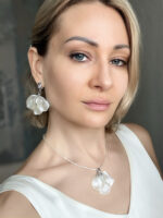 Комплект серьги и колье «Цветочная фантазия»