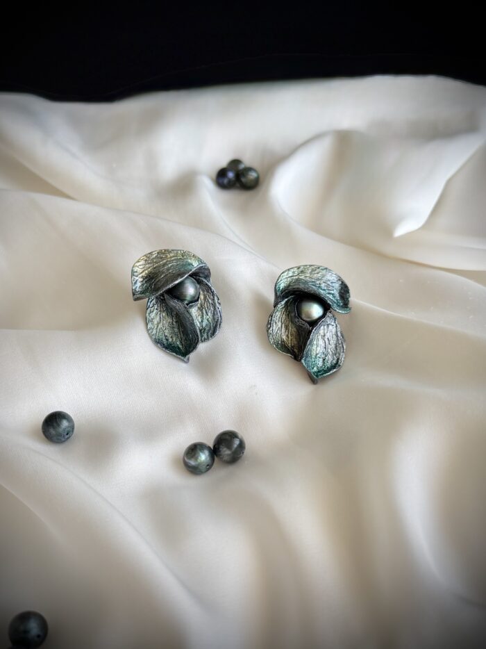 Брошь-кулон и серьги «Магический цветок» — изображение 2