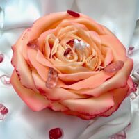 Декоративная свеча-цветок «Роза» ручной работы