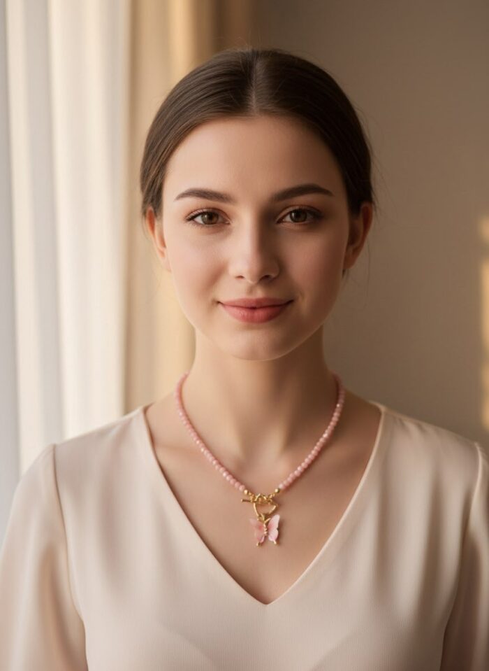 "Розовая весна" чокер — изображение 2