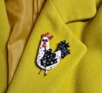 Брошь Курица из коллекции "Гвоздь сезона"