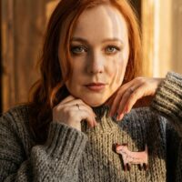 Брошь Котик