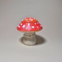 Свеча в гипсовой форме "Мухомор"