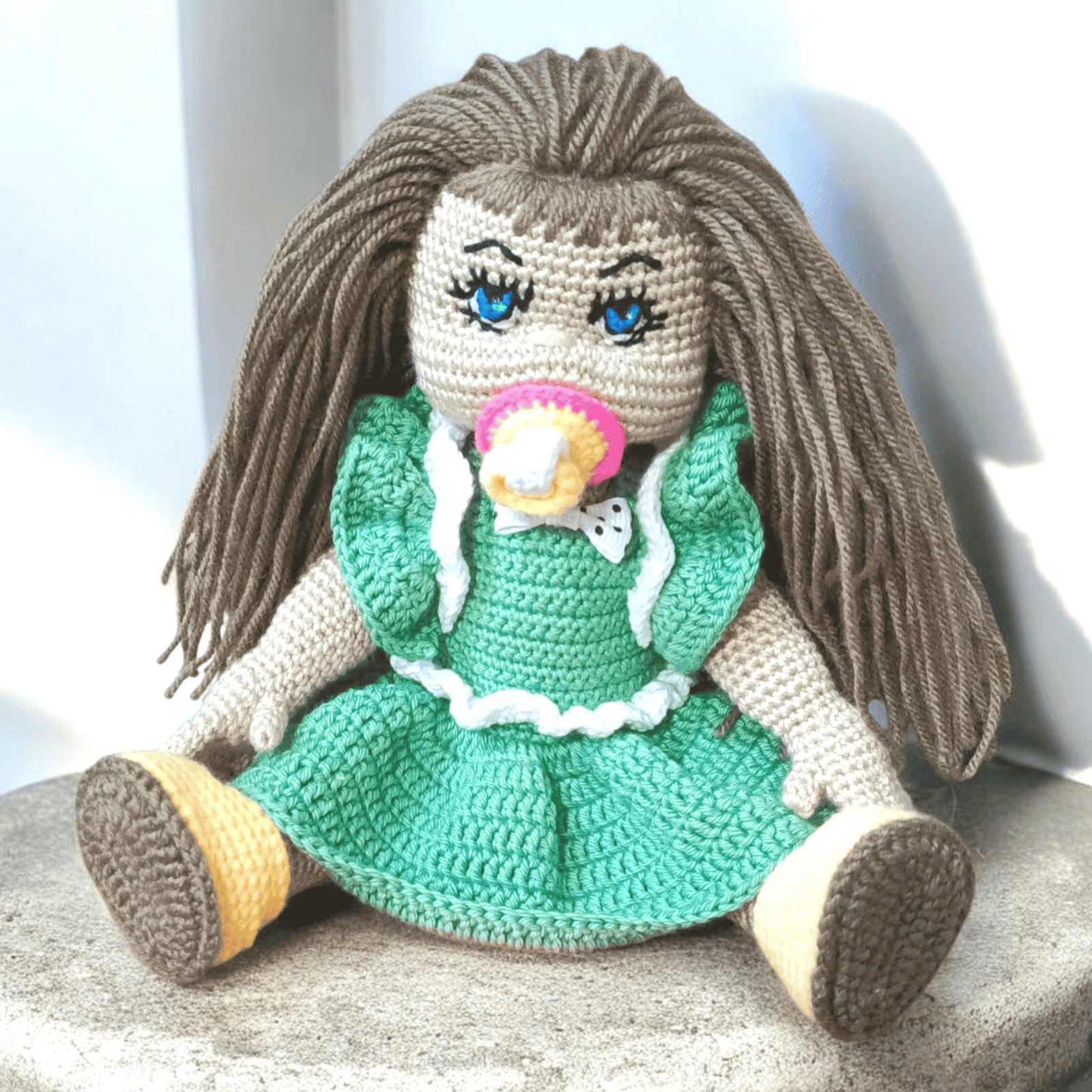 кукла с соской Авторские амигуруми ручной работы