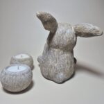 Свеча в гипсовой форме «Кролик» — изображение 2