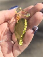 Брошь булавка Живой лист — изображение 3