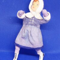 Ватная игрушка "Маленькая фигуристка"