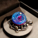 Космический кулон В малиновой бесконечности, лэмпворк