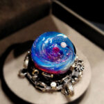 Космический кулон В малиновой бесконечности, лэмпворк