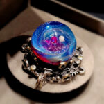 Космический кулон В малиновой бесконечности, лэмпворк