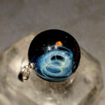 Кулон Вселенная Звездный водоворот, американское стекло, опал