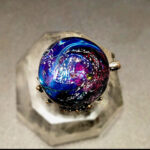 Кулон Вселенная Звездный иней, лэмпворк