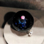 Кулон Вселенский танец, лэмпворк, опалы