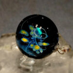 Кулон Космический взгляд, американское стекло, опалы