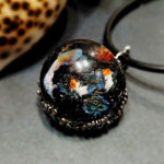 Кулон Маия моря, муранское стекло, лэмпворк