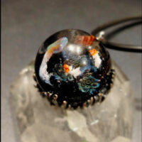 Кулон Магия моря, муранское стекло, лэмпворк