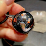 Кулон Маия моря, муранское стекло, лэмпворк