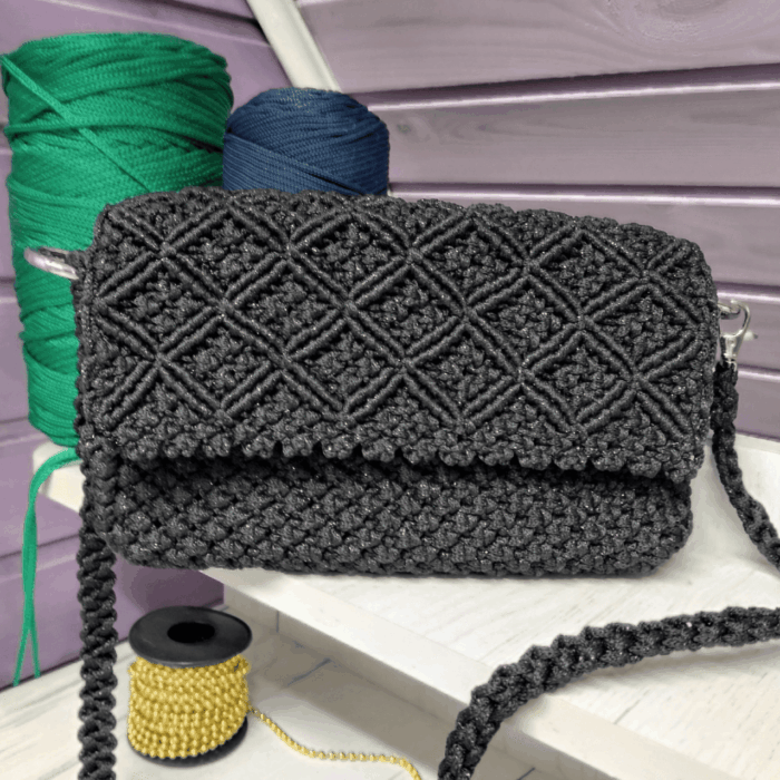 сумка-клатч макраме — изображение 4