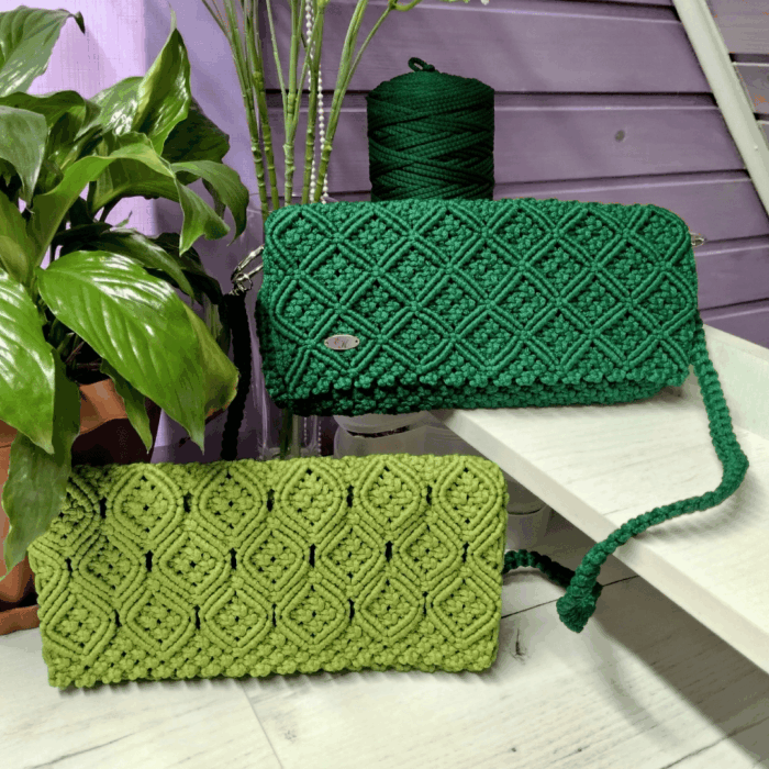 сумка-клатч макраме — изображение 5