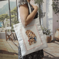 Логотип «Волшебство крестика: Здесь каждый стежок — это чудо.»