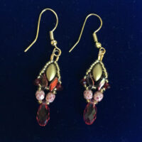 Серьги. Скарапея - украшения ручной работы из кристаллов и бисера.