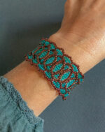 Браслет. Скарапея - украшения ручной работы из кристаллов и бисера.