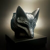 Кашпо-подставка в форме лисы "Лунный след"