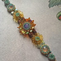 Браслет. Скарапея - украшения ручной работы из кристаллов и бисера.