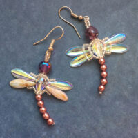 Серьги. Скарапея - украшения ручной работы из кристаллов и бисера.