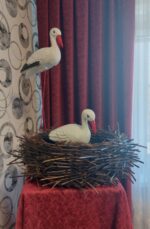 Декоративное гнездо для аистов (среднее)