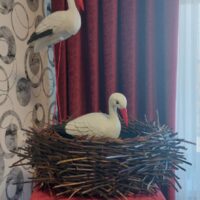 Декоративное гнездо для аистов (среднее)