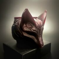 Кашпо-подставка в форме лисы "Багряный зверь"