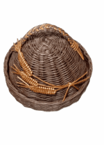 Плетеная хлебница с колосьями — изображение 6