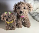 Мягкие игрушки-пудели из искусственного меха ручной работы!