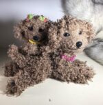 Мягкие игрушки-пудели из искусственного меха ручной работы!
